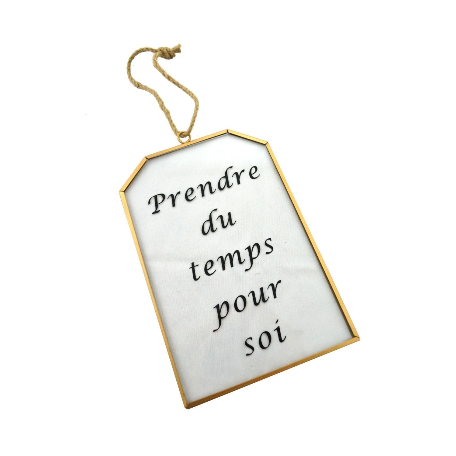 Glass Copper Sign "Temps"