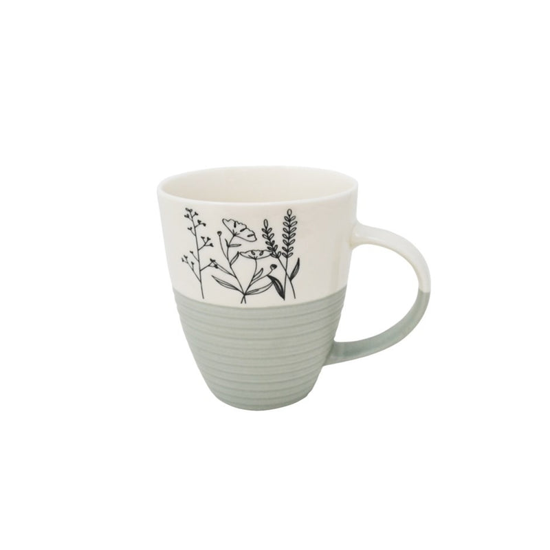 Flowers Mug - Sage 320ml