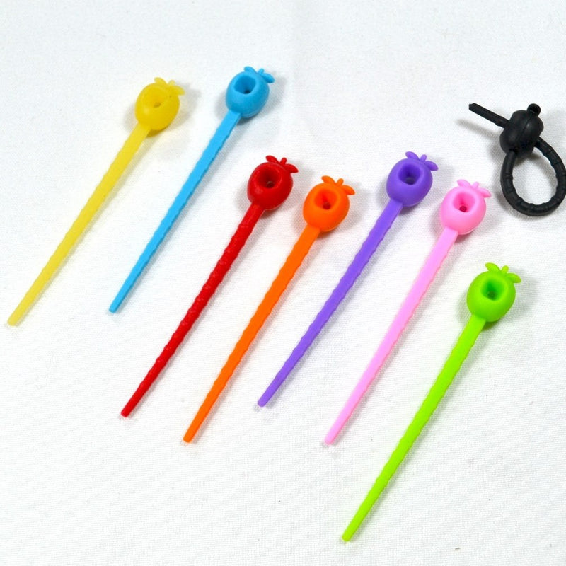 Silicone Wine Glass Markers - Set of 8