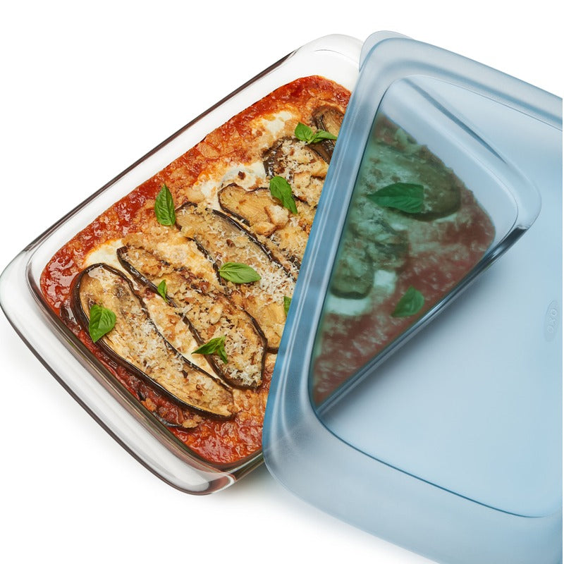 Récipient de cuisson en verre avec couvercle - 3,0 Qt