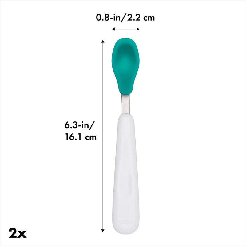 Feeding Spoon Set with Soft Silicone