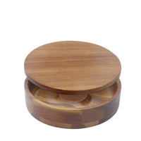 Acacia Wood Cocktail Rimmer with Airtight Lid