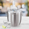 Double Wall Ice Bucket with Ice Tongs