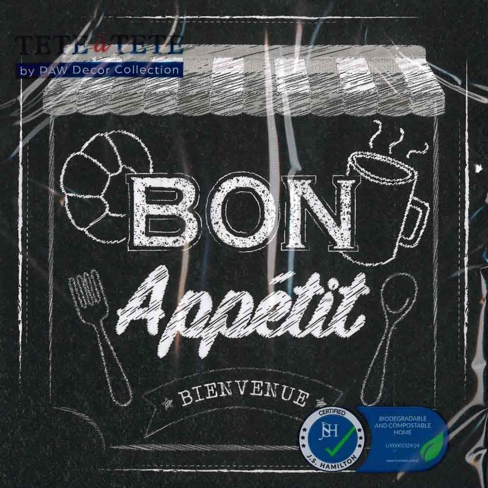 Serviettes en papier 3 plis - Bon Appétit