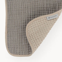 Bavoir froissé - Beige mousse