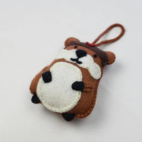 Hand-Embroidered Ornament - Beaver