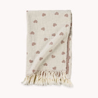 "Have A Heart" Turkish Cotton Hand Towels - Pack of 2