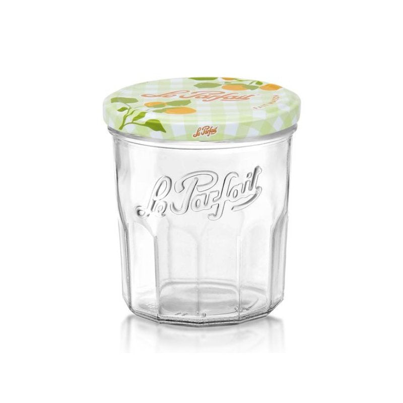 Bocal en verre Le Parfait avec couvercle décoratif en métal 234ml