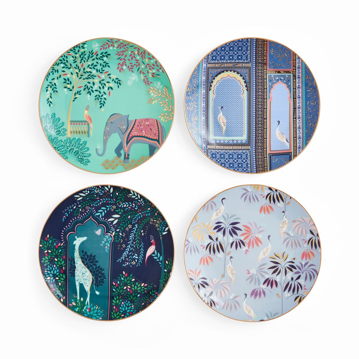 Ensemble de 4 assiettes à gâteaux Sara Miller India