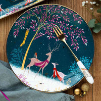 Ensemble de 4 assiettes assorties Sara Miller Woodland Tales