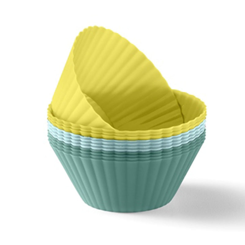 Set of 12 Silicone Individual Mini-Muffin Moulds