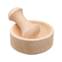 Beechwood Mortar & Pestle Set 10cm