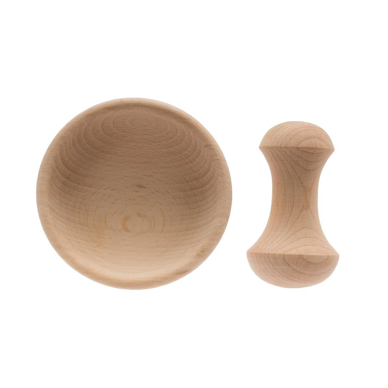 Beechwood Mortar & Pestle Set 10cm