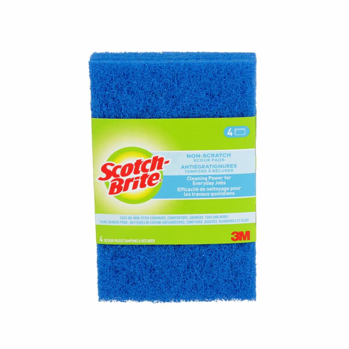 All-Purpose Non-Scratch Scouring Pads - Pack of 4
