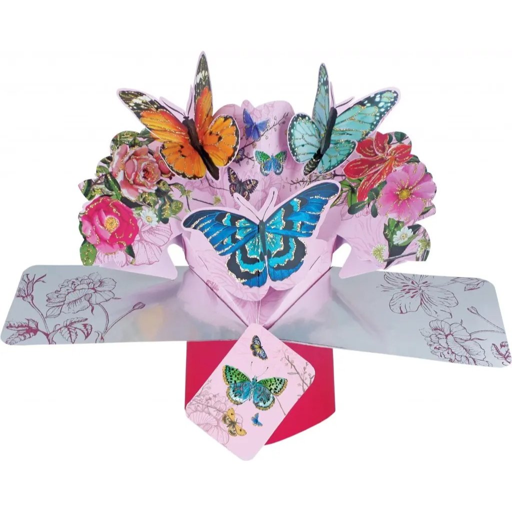 Pop Up Greeting Card - Butterflies