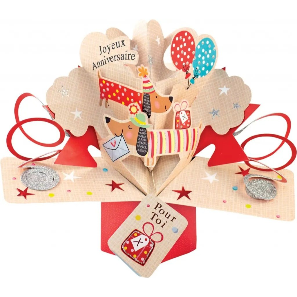 Carte de vœux pop-up - Joyeux Anniversaire