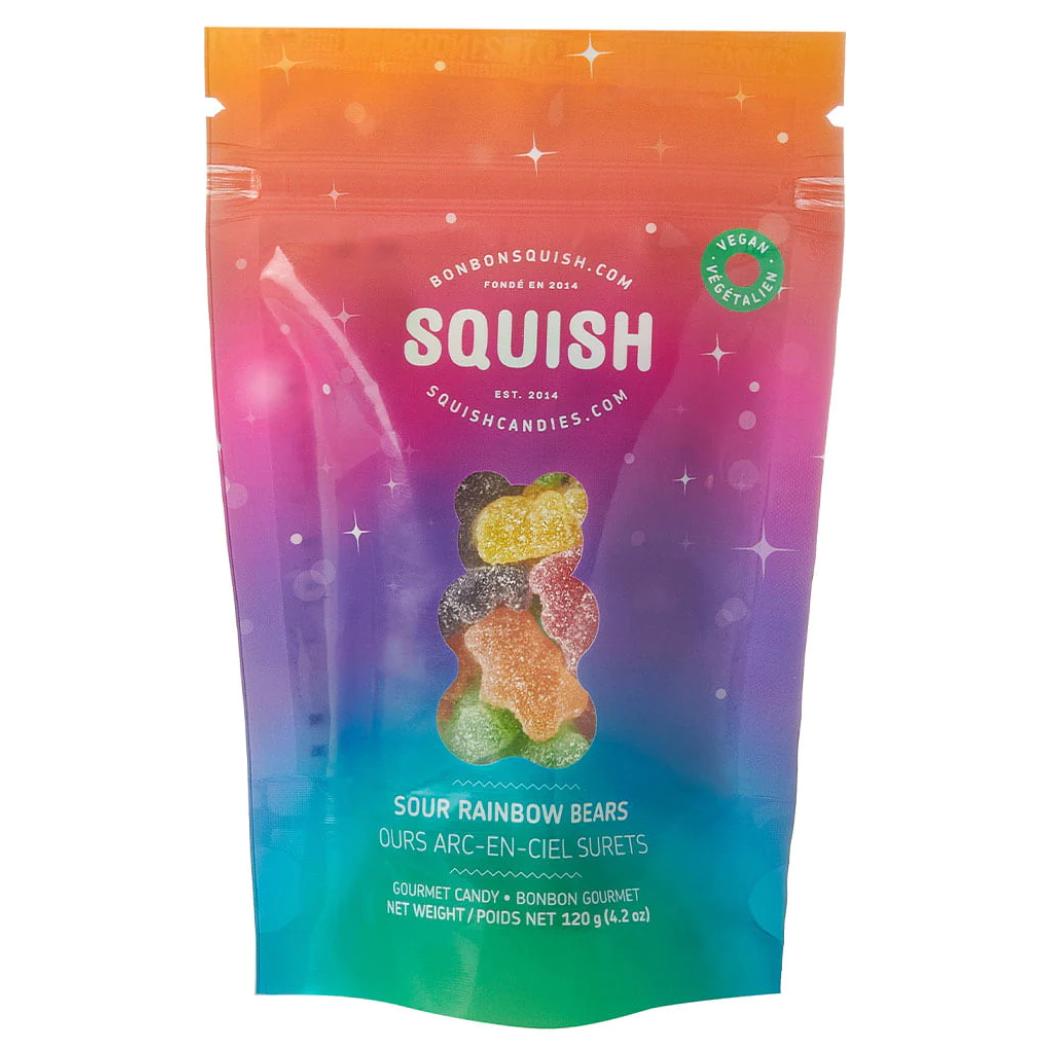 Vegan Sour Rainbow Bears 120g – Holiday Décor gift Montreal Villeray Urban Palate