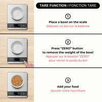 Balance de cuisine numérique - Plateau en acier inoxydable