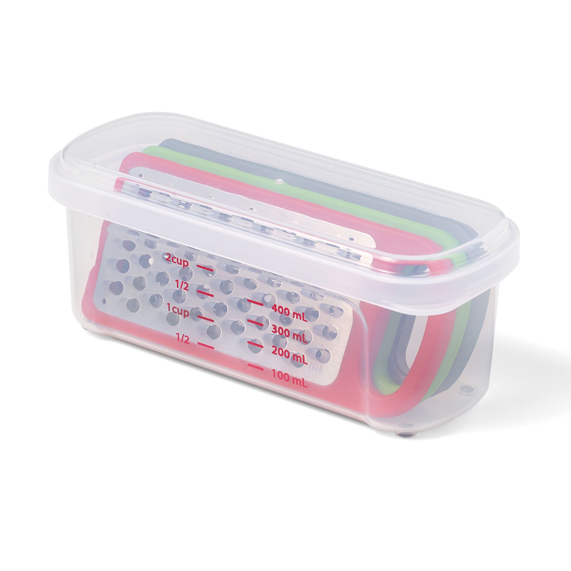 Râpe et ensemble de rangement Gourmet - 3 lames et récipient