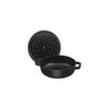 Cast Iron Round Braiser with lid 28cm 3,7L - Chistera Black