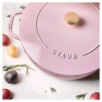 Sorbet Rose Cast Iron Round French Oven - 4.8L