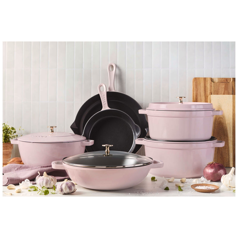 Sorbet Rose Cast Iron Round French Oven - 4.8L