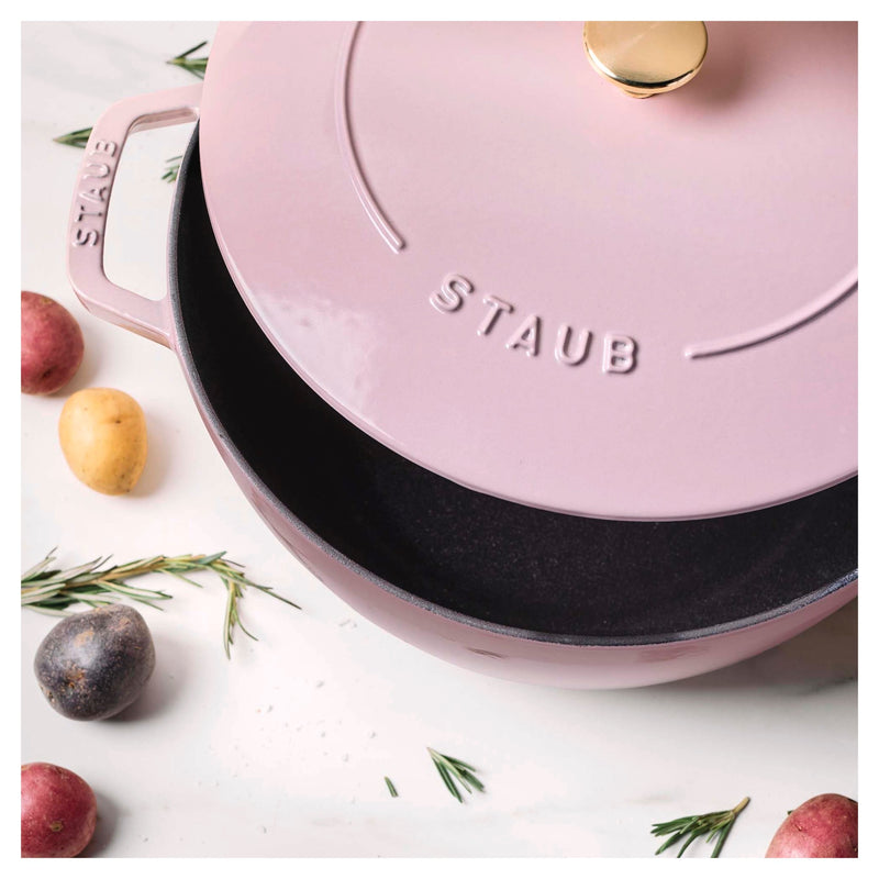 Sorbet Rose Cast Iron Round French Oven - 4.8L