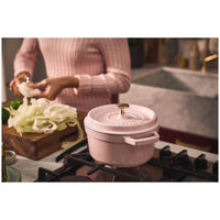Sorbet Rose Cast Iron Round Cocotte - 22cm / 2.5L