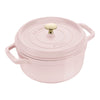 Sorbet Rose Cast Iron Round Cocotte - 22cm / 2.5L