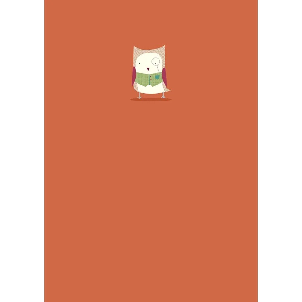 Carte de vœux « Hibou » 5" x 7"