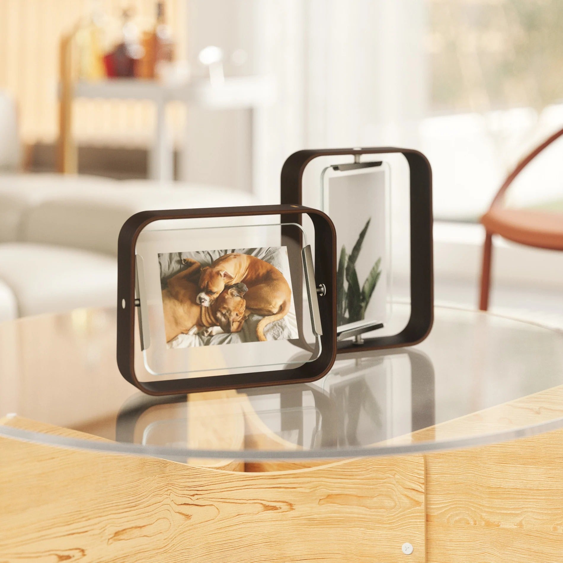 Cadre photo Bellwood 4x6 - Noyer vieilli