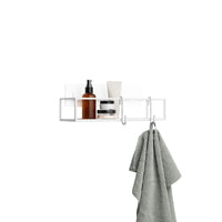 Cubiko White Shower Bins - Set Of 2