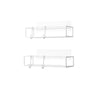 Cubiko White Shower Bins - Set Of 2