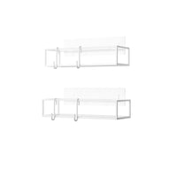 Cubiko White Shower Bins - Set Of 2