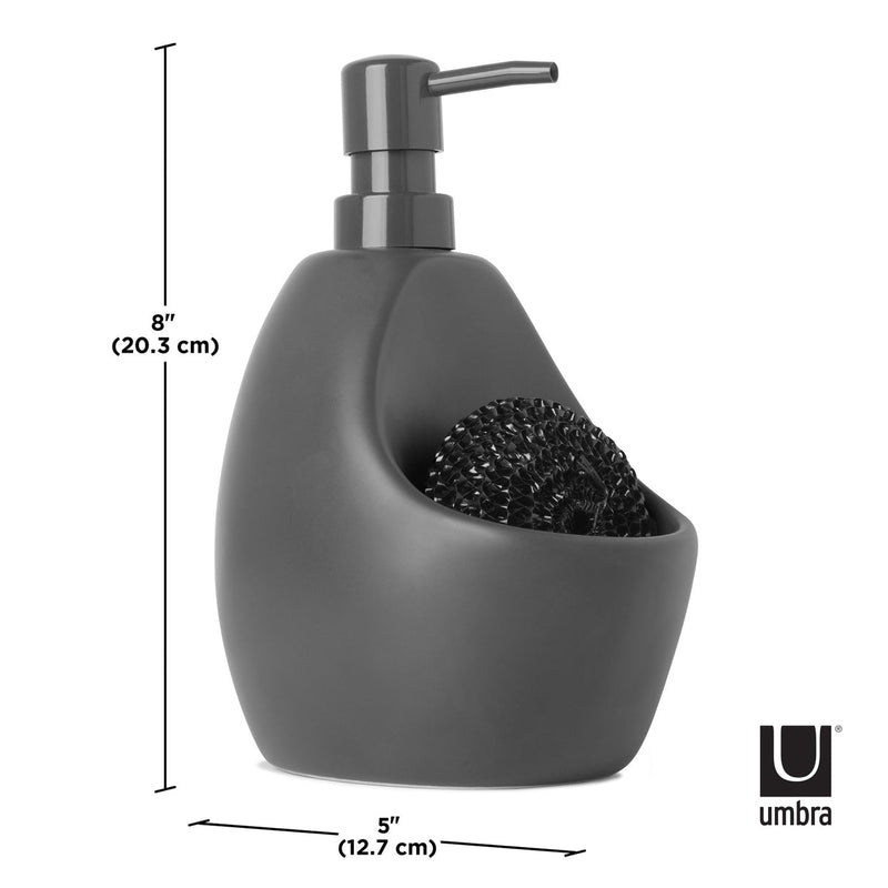 Joey Soap Pump & Scrubby - Charcoal