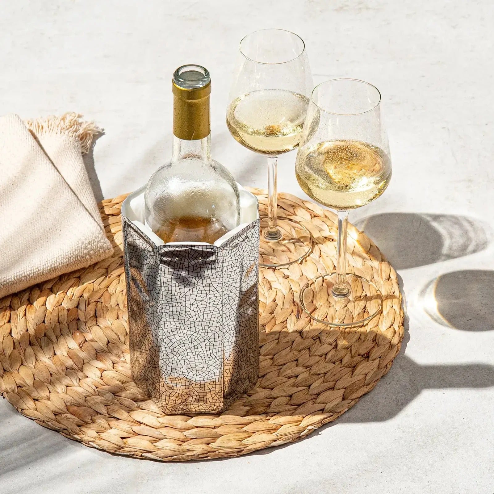 Manchon  refroidisseur de bouteille - Argent