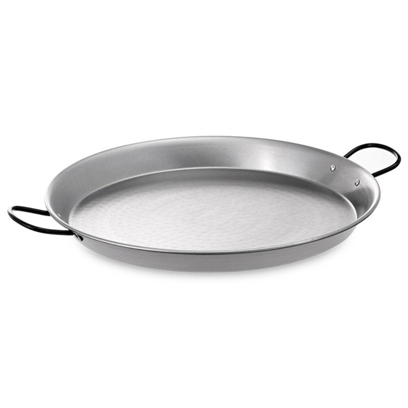 Poêle à Paella en Acier Poli La Valenciana 34 cm