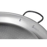 Poêle à Paella en Acier Poli La Valenciana 34 cm