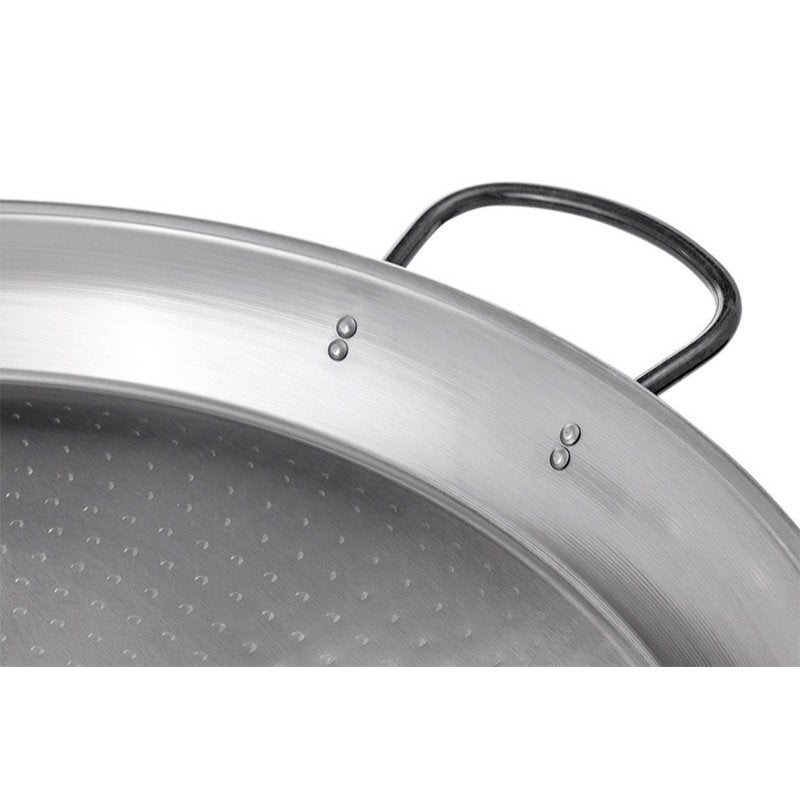 Poêle à Paella en Acier Poli La Valenciana 34 cm
