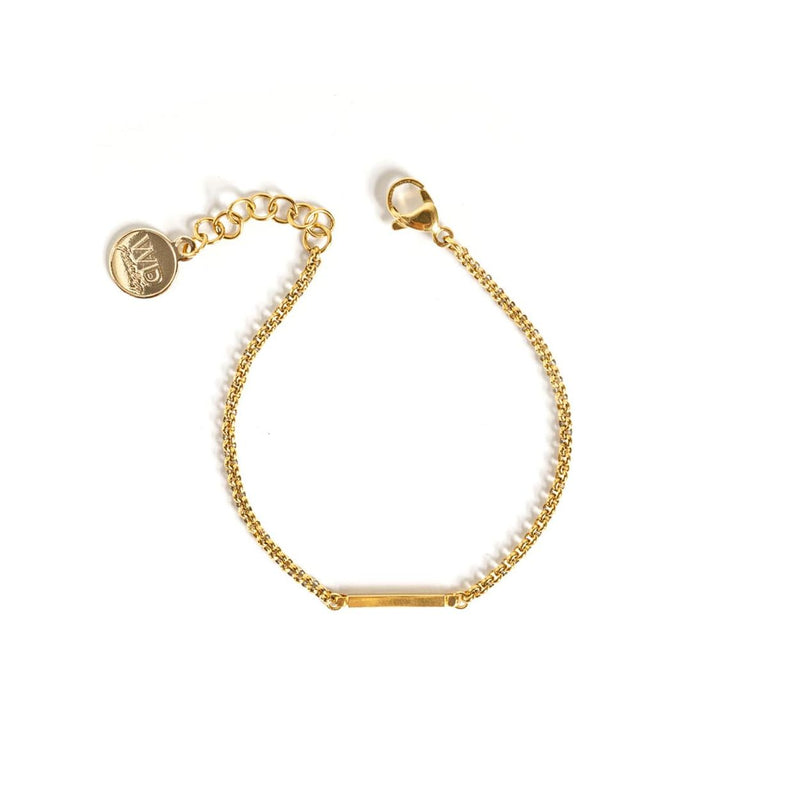 Barrie Gold Bar Chain Bracelet