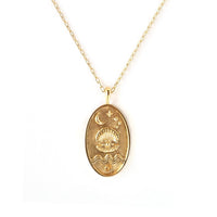 Cancer Gold Zodiac Necklace