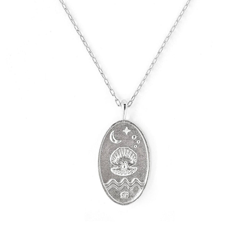 Cancer Collier zodiaque argent