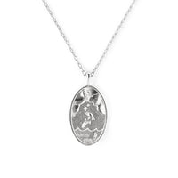 Pisces Silver Zodiac Necklace