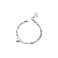 Ryan Bracelet chaînes et boule argent