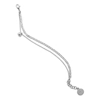 Ryan Silver Bead and Chain Bracelet