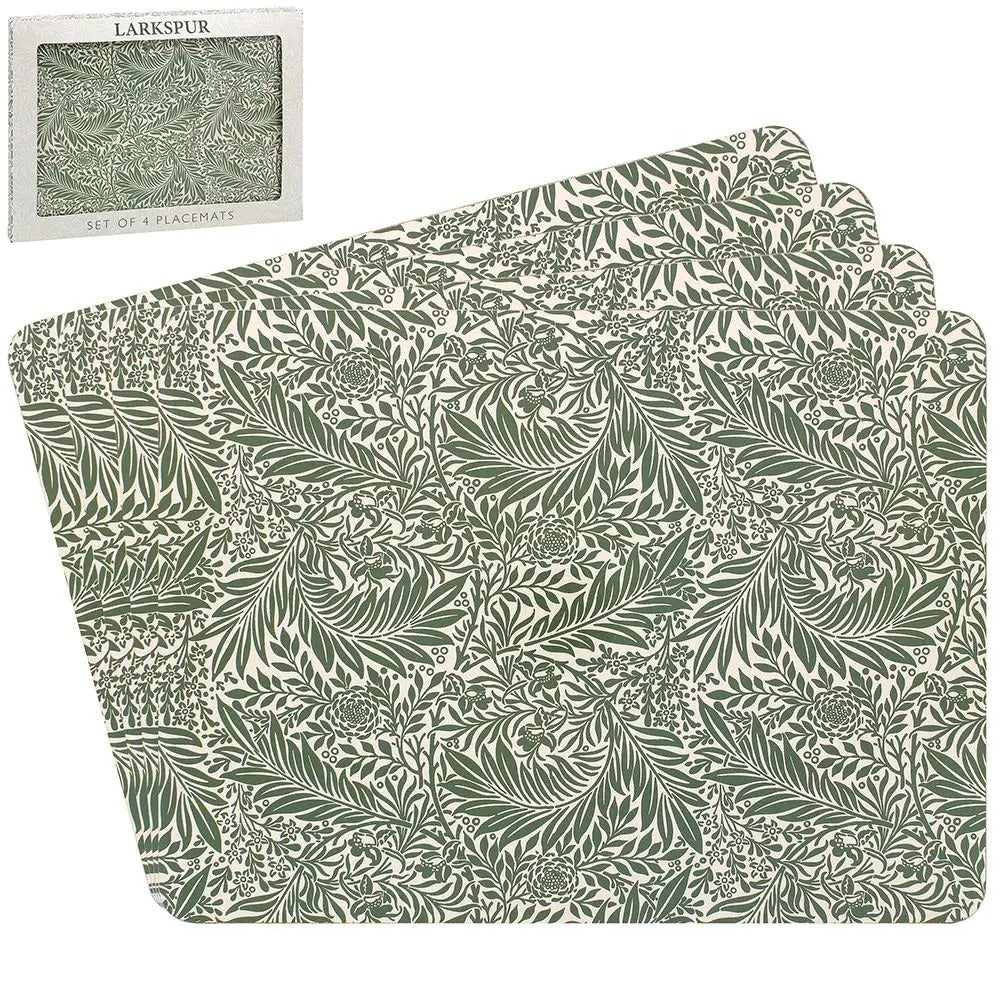Lot de 4 napperon laminés - Larkspur