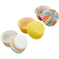 Rainbow, Striped and Yellow Standard Baking Cups, 75-Count