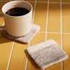 Set of 4 Creamy Ombré Wool Coasters