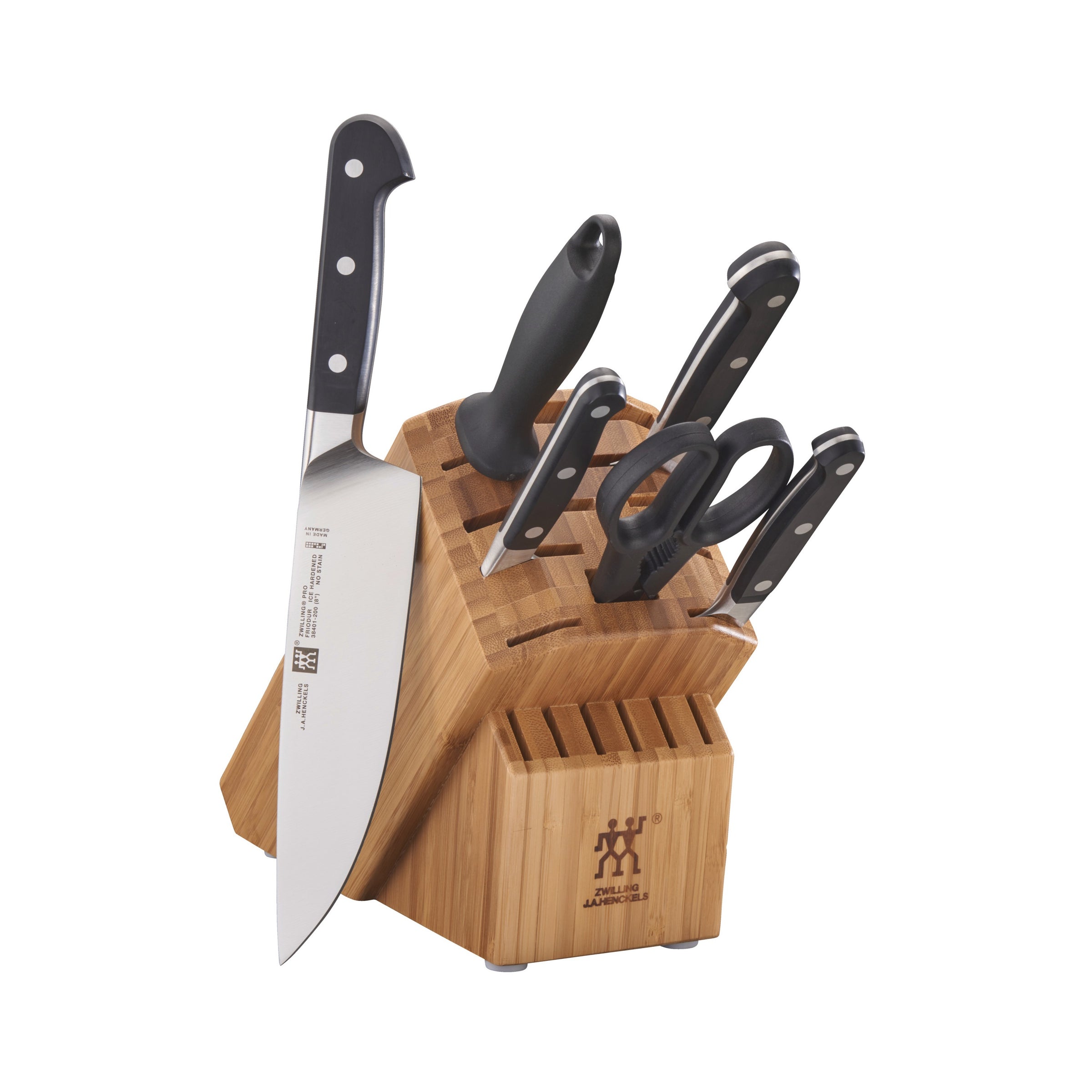 Pro 7-Piece Knife Set with Bamboo Block