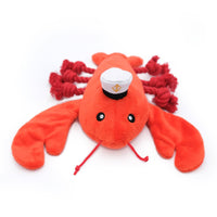 Luca the Lobster Squeaky Plush Dog Toy